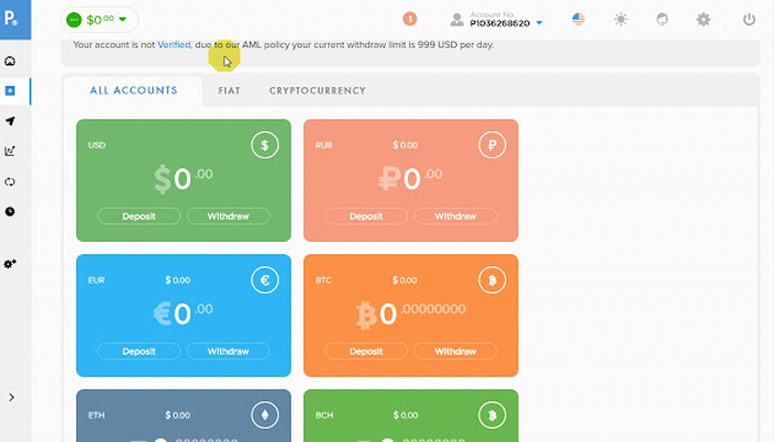 نحوه شارژ حساب Payeer