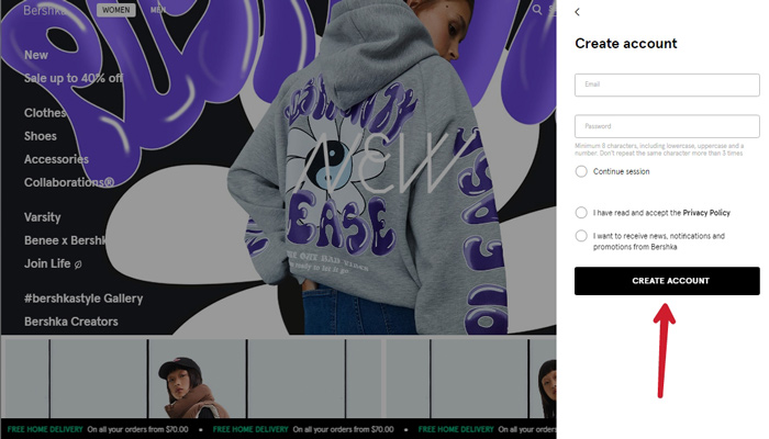 خرید از سایت Bershka (برشکا)