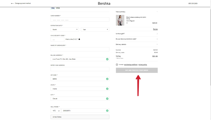 خرید از سایت Bershka 