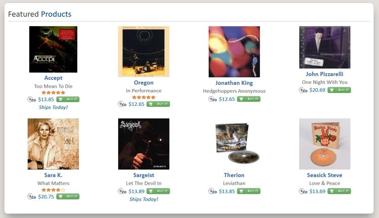 فروشگاه خرید موسیقی CDuniverse