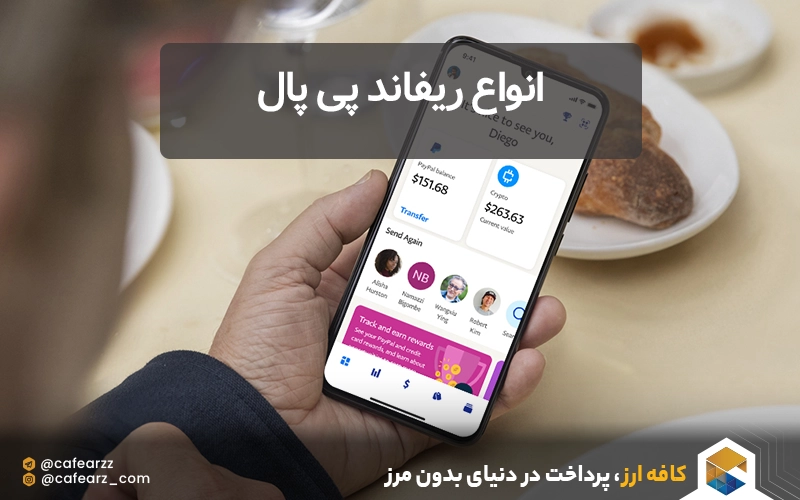 انواع ریفاند پی پال