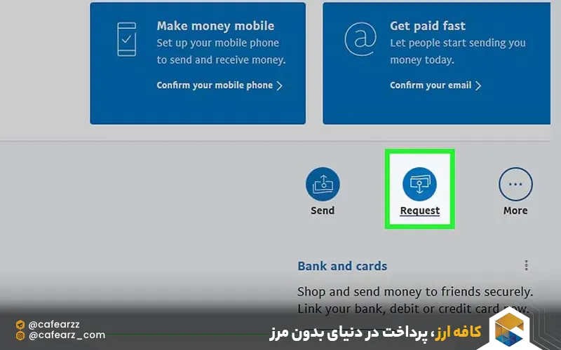 انتقال پول با استفاده از پی پال