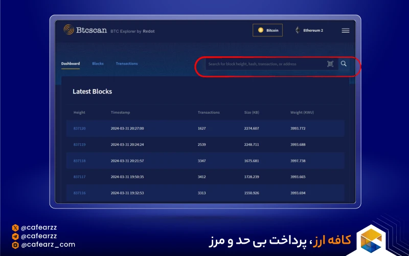 اسکنر بلاک‌چین